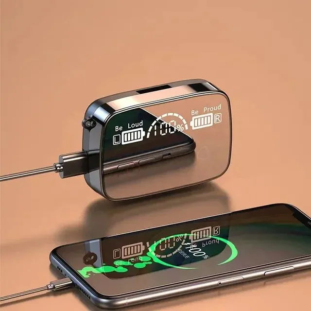 M19 Pro Earphone Bluetooth Wireless Headphones with Microphone Low Latency.