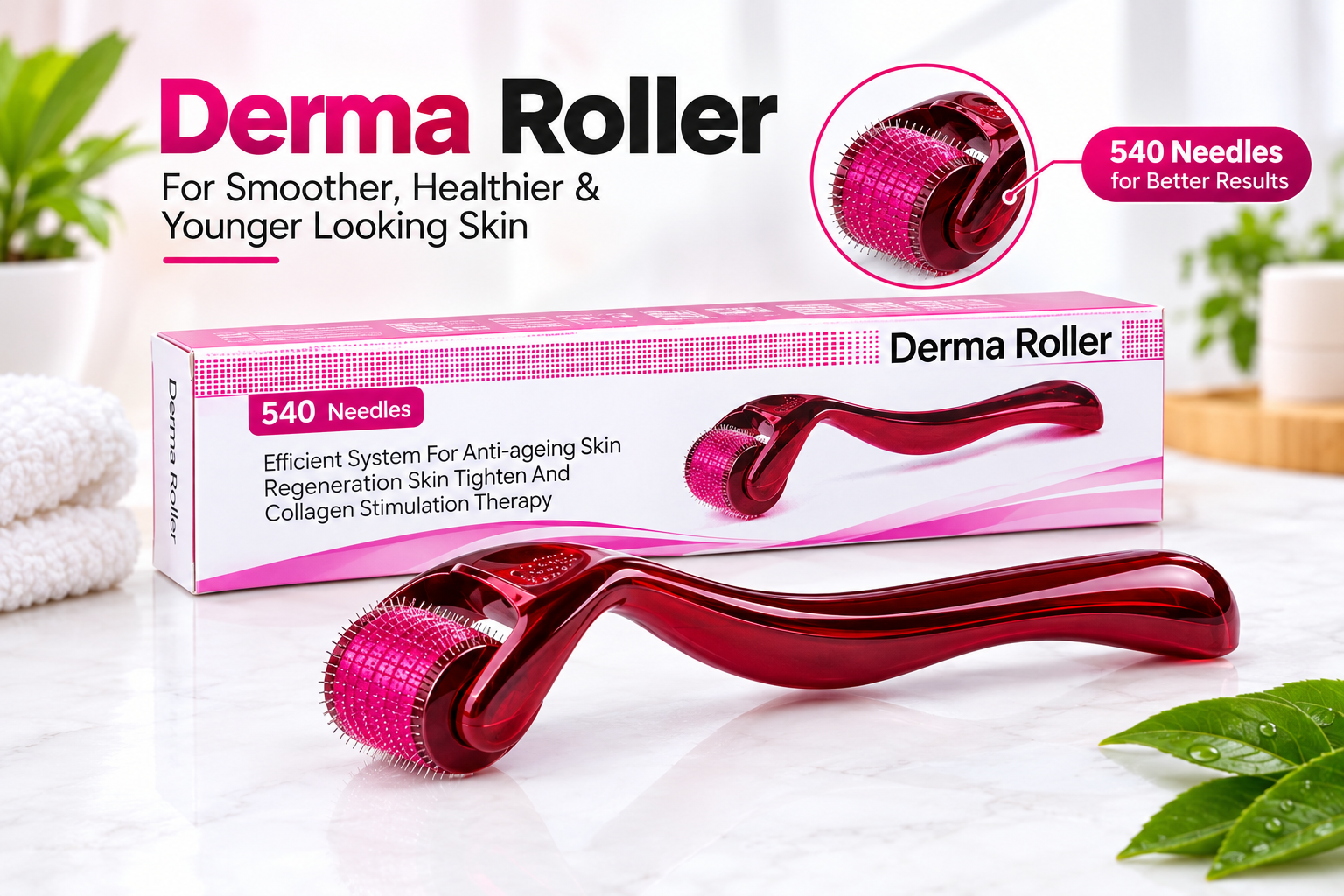 Derma Roller 540 Needles | Skin Care Roller – Shop Daro