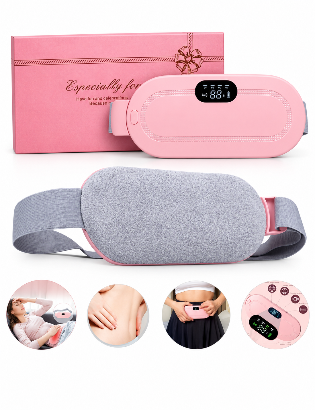 Electric Heating Belt for Period Cramps & Waist Comfort | Shop Daro