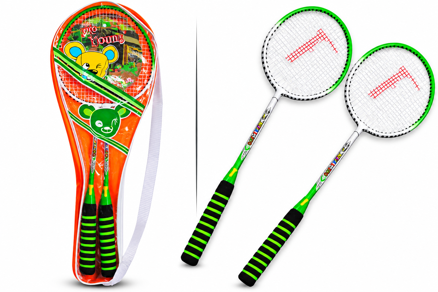 Pro Young Badminton Racket Set (2 Rackets) | Shop Daro